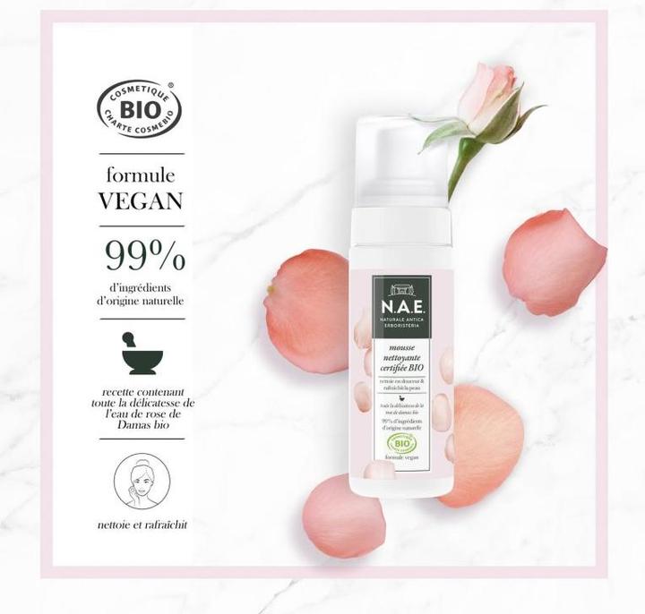 Immagine prodotto N.A.E. Mousse Nettoyante Bio Cosmos Flacone 150 ml (Schiuma detergente, 150 ml)