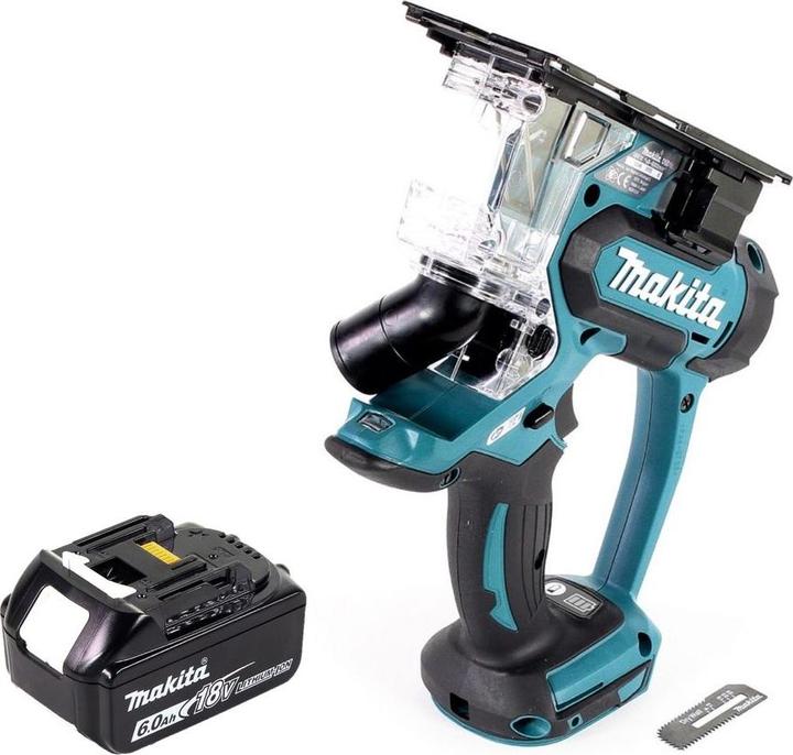 Productafbeelding Makita DSD 180 G1 Accu-gipsplatenzaag 18 V + 1x accu 6,0 Ah - zonder oplader