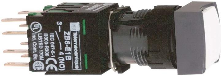 Produktbild Schneider Electric Drucktaster, weiss Ř 16, flach, o. XB6CA11B