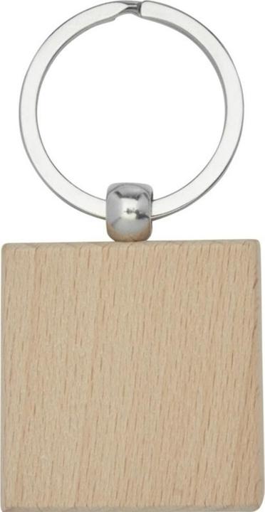 Actual product image Bullet Gioia Square Wooden Keychain