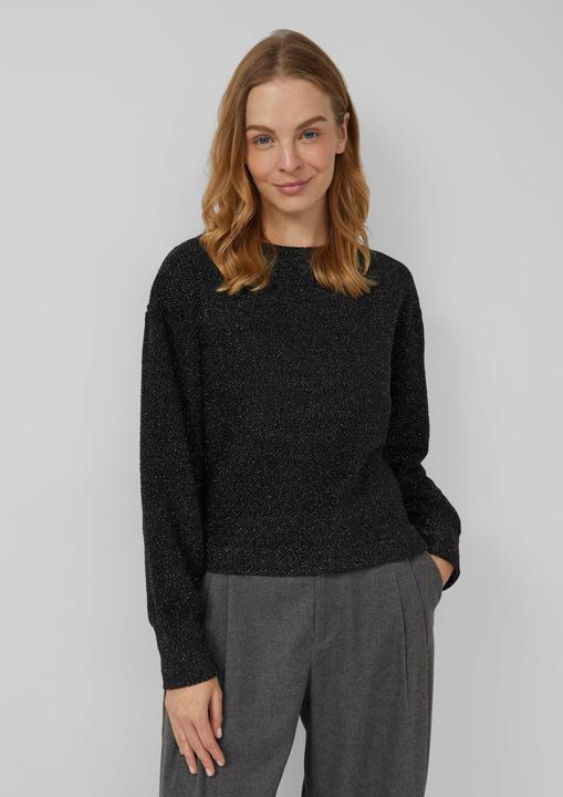 Produktbild s.Oliver Sweatshirt Pullover im Relaxed Fit mit Glitzer-Garn (38)