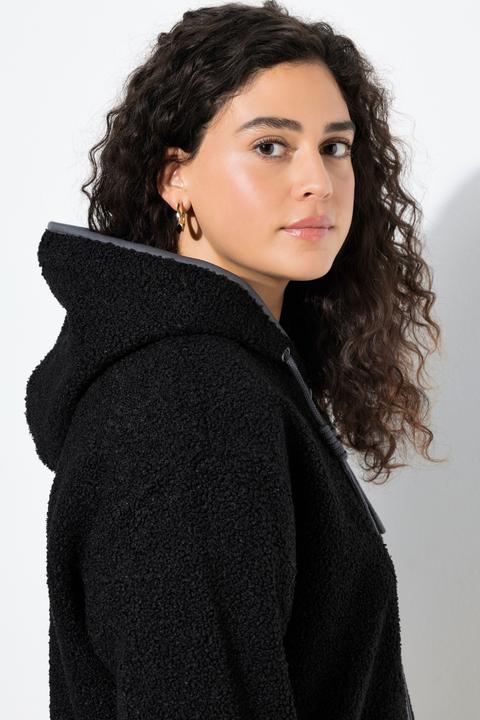 Produktbild Ulla Popken Teddyjacke, Kapuze, Zipptaschen, Fleecefutter (60)