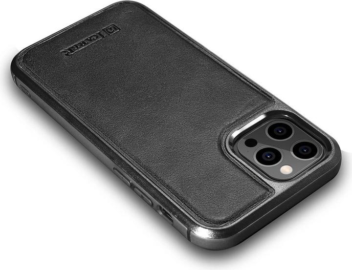 Produktbild iCarer Hülle Standard-Tasche aus echtem Leder (Apple iPhone 12 Pro Max)