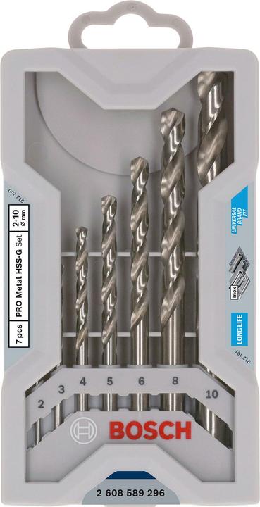 Produktbild Bosch Zubehör PRO Stainless Steel HSS-Co Spiralbohrer-Set, 7-tlg. (10.0, 2.0, 3.0, 4.0, 5.0, 6.0, 8.0)