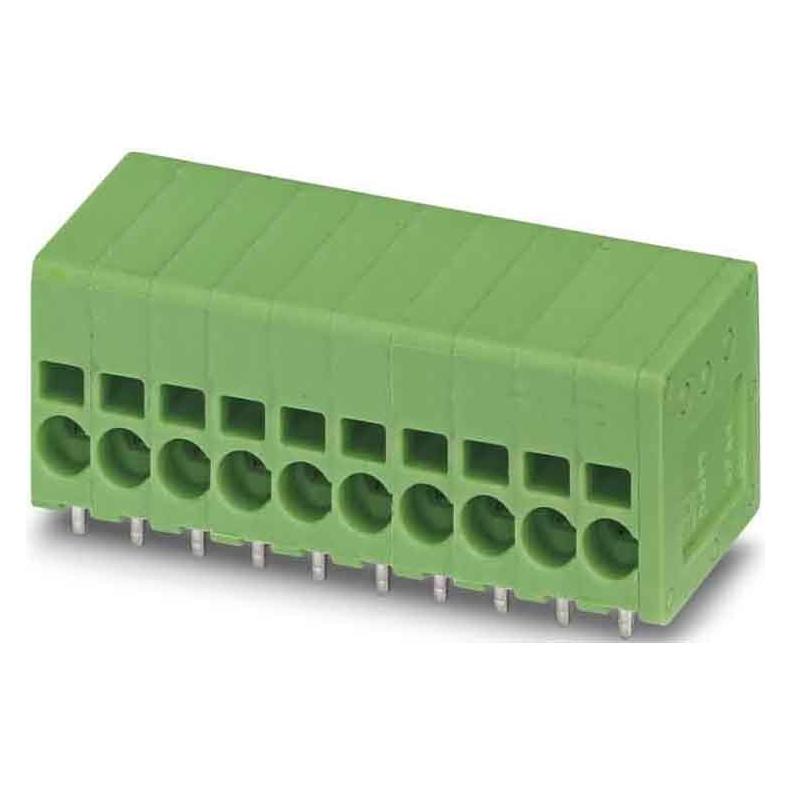Phoenix Contact Contact SPT 1,5/ 4-H-3,5 Verend klemmenblok 1,50 mm² Aantal polen 4 100 st., Kabels + Stekkers, Groen