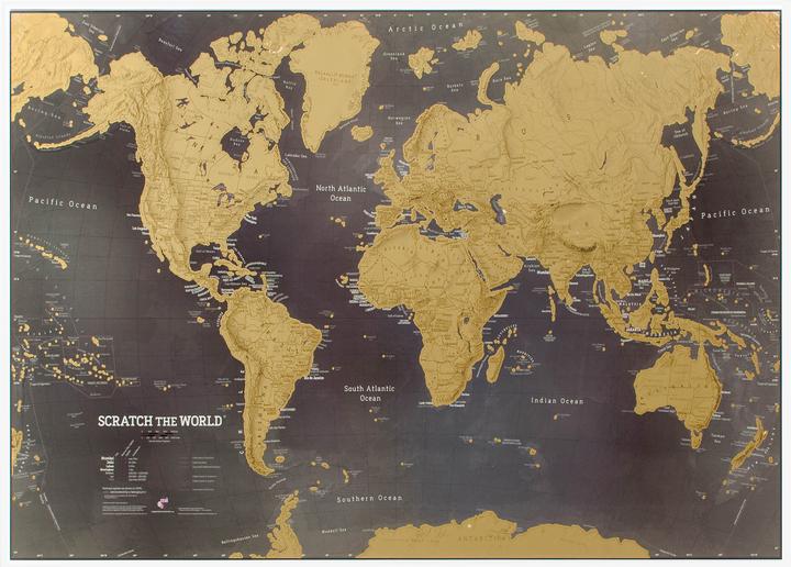 Actual product image Maps International Scratch the World black edition