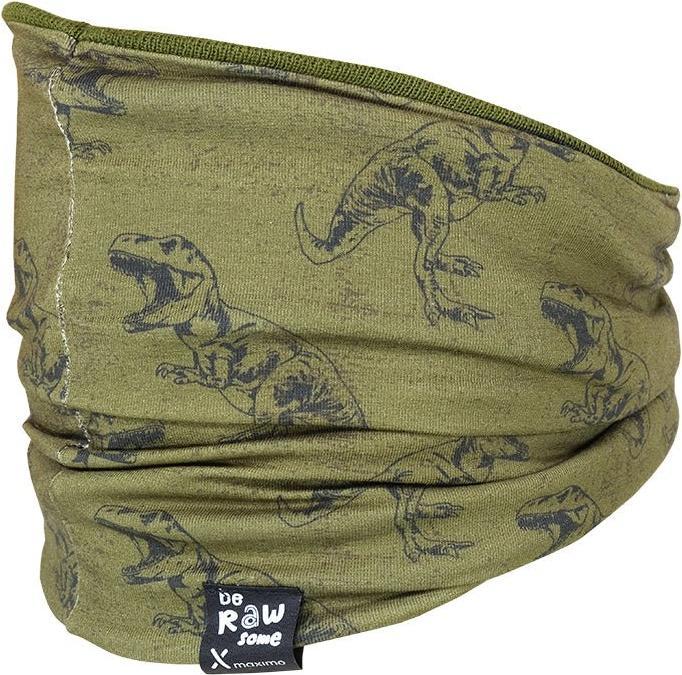 Immagine prodotto Maximo Wende-Loopschal - grün/grau geringelt / T-Rex