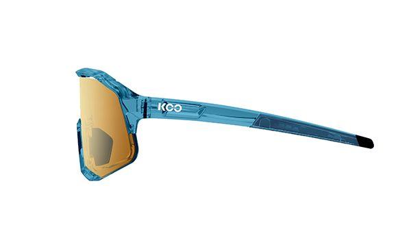 Actual product image KOO Demos (Teal Blue Glass, Orange Mirror Lenses)