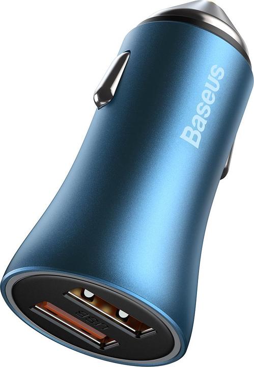Produktbild Baseus Golden Contactor Pro car charger, 2x USB, 40W (blue)