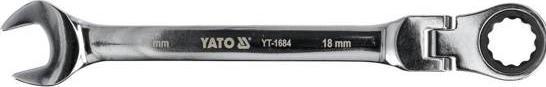 Produktbild Yato Ring-Maulschlüssel mit Ratsche und Gelenk 18 mm (YT-1684) (18 mm)