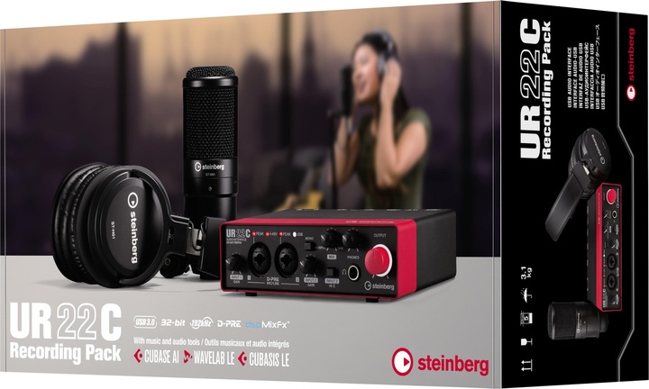 Immagine prodotto Steinberg UR22C Pacchetto di registrazione rosso (USB)