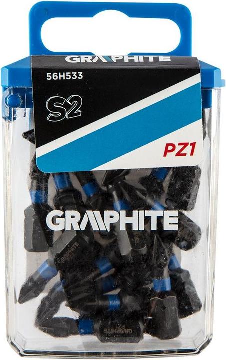 Produktbild Graphite screwdriver bit (PZ1 impact bits x 25 mm, 20 pcs.)