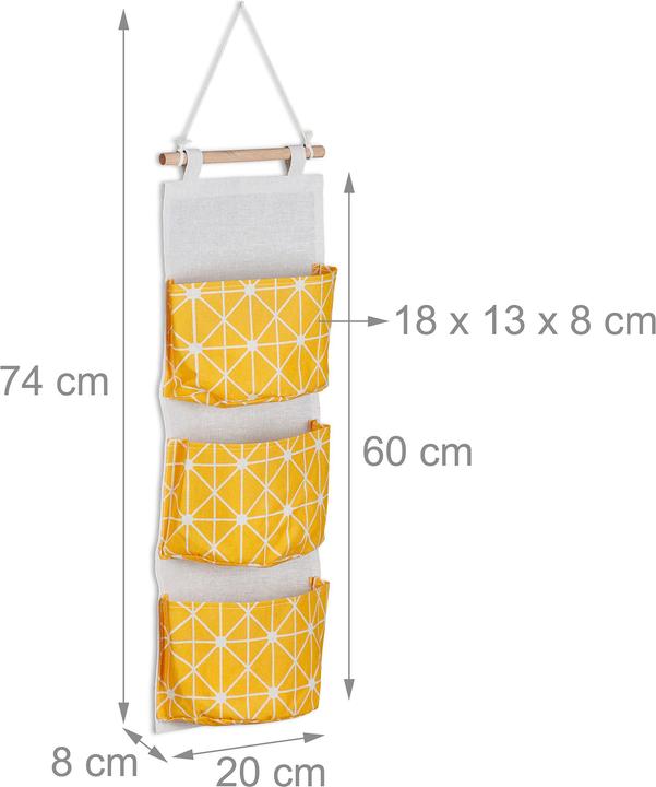 Actual product image Relaxdays Hanging organiser (1 x, 20 x 8 x 74 cm)