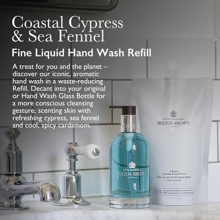 Image du produit Molton Brown Coastal Cypress & Sea Fennel Fine Liquid Hand Wash Refill (Savon liquide, 400 ml)