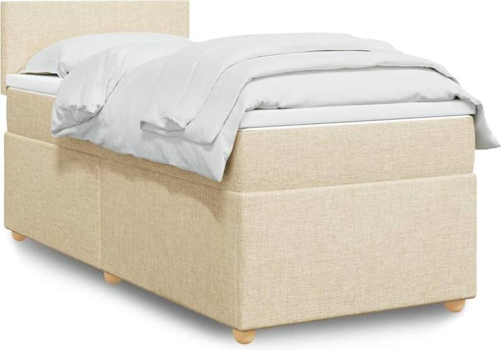 Produktbild VidaXL Bo x springbett mit Matratze 90 x 200 cm Stoff (90 x 200 cm, 90 x 200 cm)