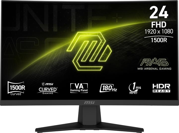 Image du produit MSI 23.6 VA MONITOR CURVED MAG 244C (1920 x 1080 pixels, 23.60")