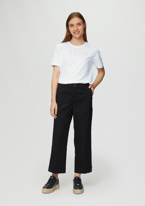 Image du produit S.Oliver T-Shirt Relaxed Fit-Shirt mit Schriftprint aus Lochstickerei (44)