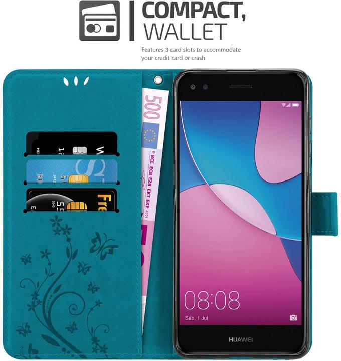 Productafbeelding Cadorabo Bloemen Boekomslag (Huawei Y6 Pro (2017))