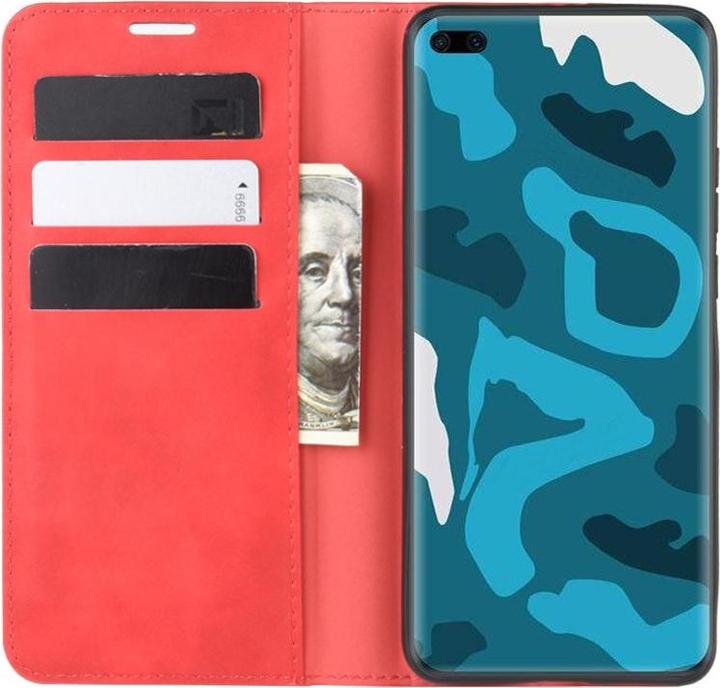 Produktbild Cover-Discount Huawei P40 Pro- Stand Flip Case Hülle rot (Huawei P40 Pro)