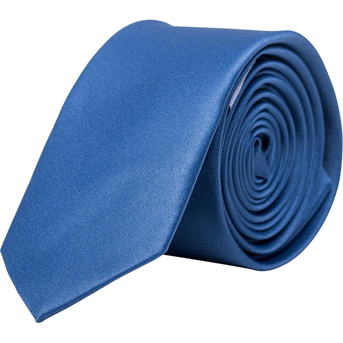 Korntex, Krawatte + Fliege, Krawatte - Schmal, Blau