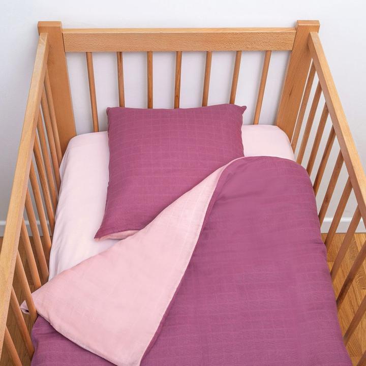 Image du produit Makian Parures de lit bébé Réversible gaze 80 x 80 / 35 x 40 cm - Orchidée (80 x 80 cm, 80 x 80 cm)