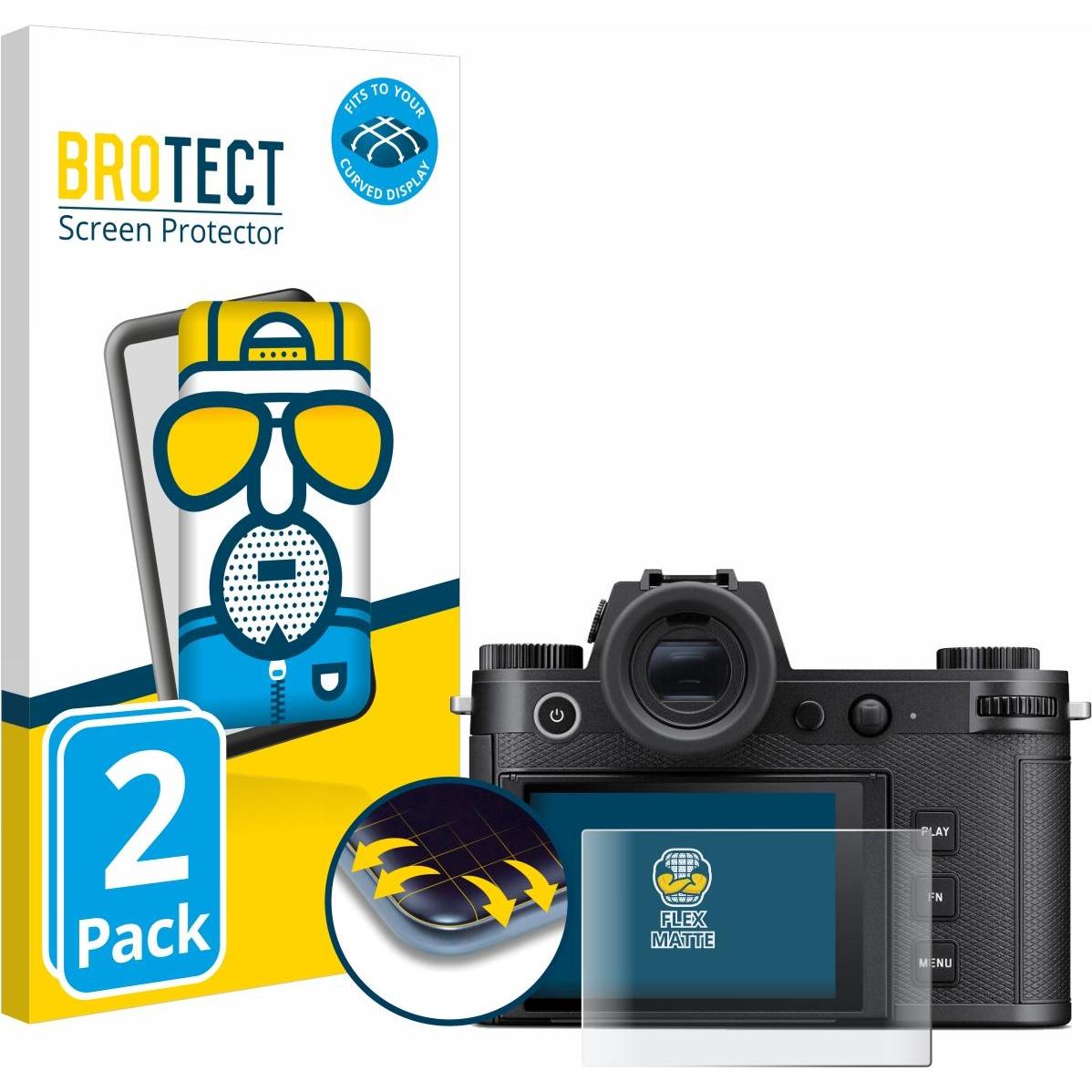 BROTECT Fullscreen Schutzfolie Displayschutz Folie Matt Entspiegelungsfolie (Displayschutz), Kameraschutz
