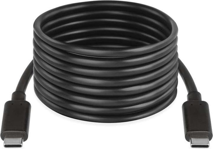 Emos USB Kabel 2.0 C Stecker - USB C Stecker 2m, schwarz (2 m, USB 2.0, 100 W)