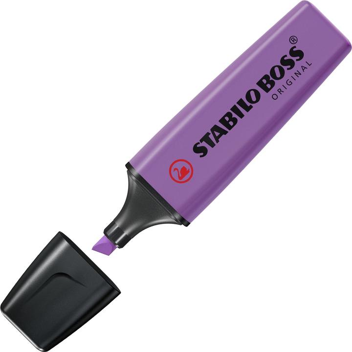 Produktbild STABILO Leuchtmarker Boss Original 10 Stück, Lavendel (Lavendel, 5 mm, 10 x)