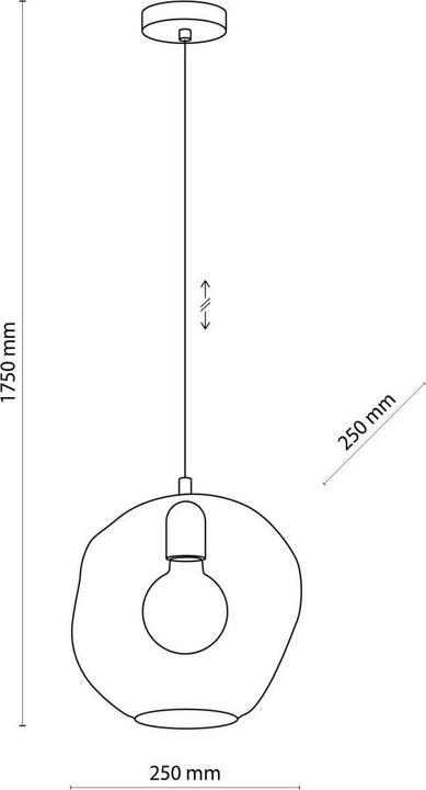 Actual product image Licht-Erlebnisse Bosta pendant light (E27)