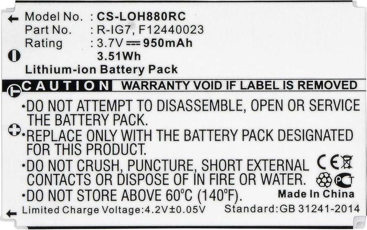 Produktbild CoreParts Battery for Remote Control (Gerätespezifische Fernbedienung)