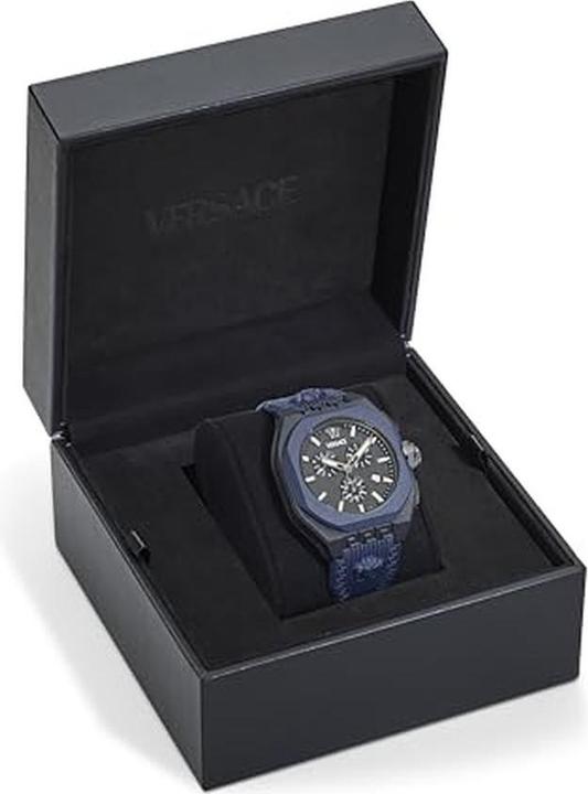 Immagine prodotto Versace Elegante e moderno cronografo con calendario e lancette luminose, impermeabile (Cronografo, 44 mm)