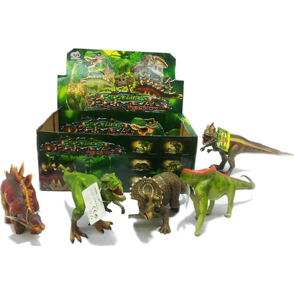 Trifox Kunststoff-Dinosaurier MIX