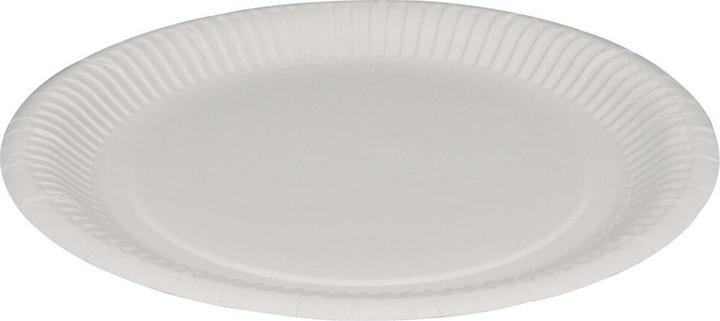 Actual product image Abena Paper plate, Gastro, Ø23cm, white, paperboard, clay coating (50 x)