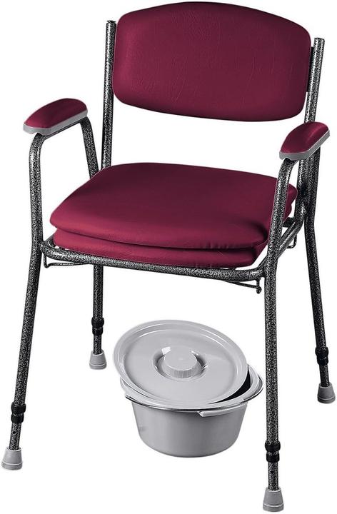 Russka Chaise de toilette bordeaux