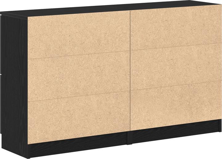 Produktbild vidaXL Schwarz Eiche Sideboard (30 x 30 x 70 cm)