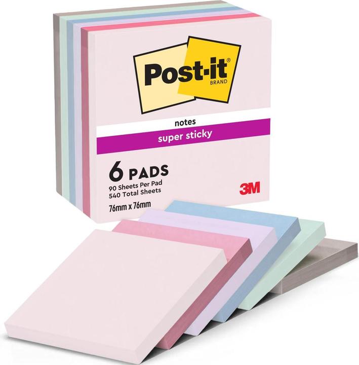 Actual product image Post-it Super Sticky (76 x 76 mm)