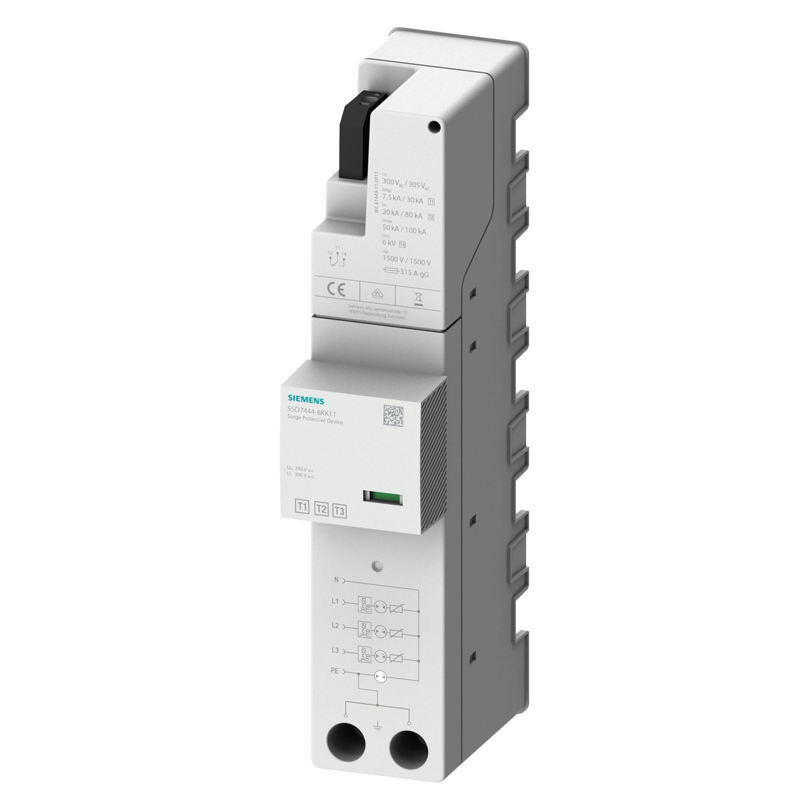 Siemens, Overspanningsbeveiliging, 5SD7444-8KK11 Combinatie arrester Type