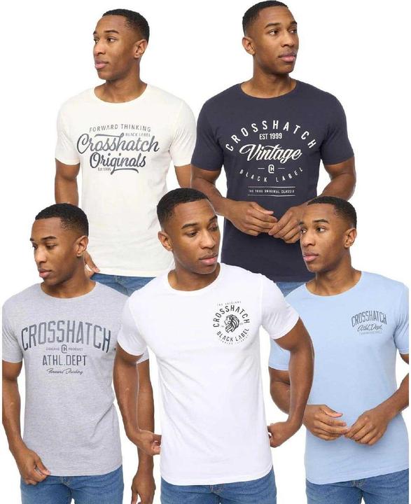 Produktbild Crosshatch College Theme TShirt (5erPack) (M)