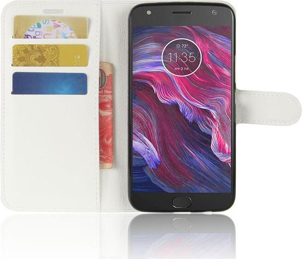 Produktbild MU Classic Klassische Leder Hülle mit Litchitextur (Motorola Moto X4)