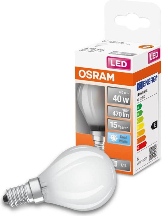Actual product image Osram Star Classic P (E14, 4 W, 470 lm, 1 x, E)