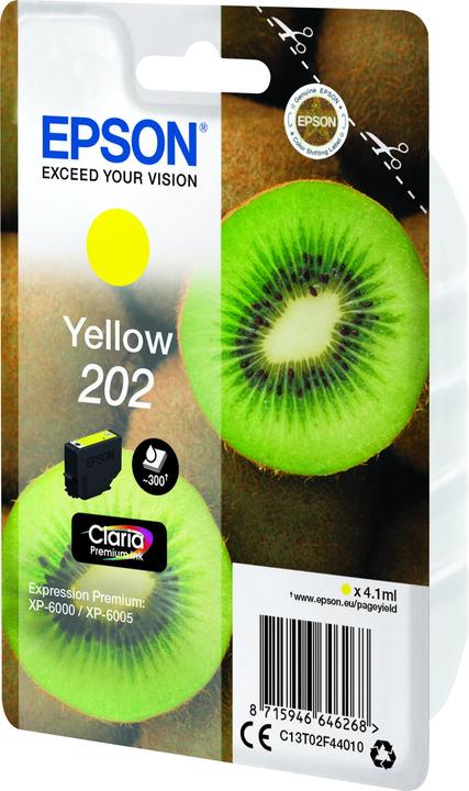 Actual product image Epson SINGLEPACK YELLOW 202 (Y)