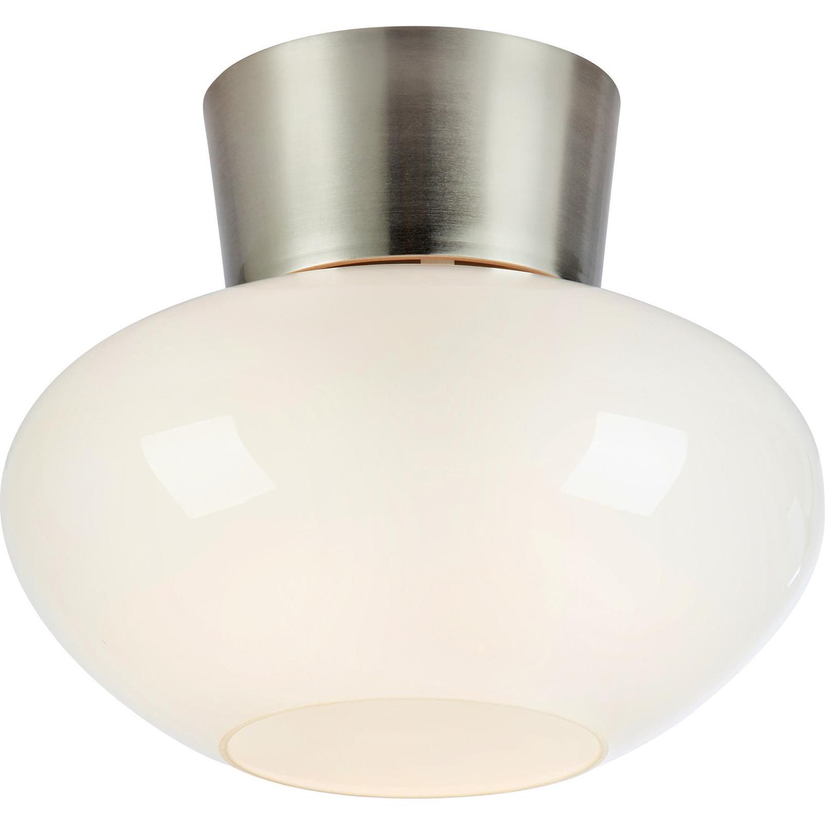 Markslöjd, Applique + Plafoniera, MALAGA Ceiling 1L White/Satin Nickel
