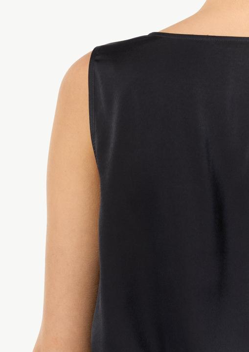 Actual product image Comma Bluse Satiniertes Blusentop mit Wasserfall-Ausschnitt (36)