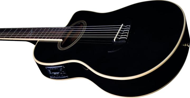 Image du produit EKO Guitare électrique cutaway nylon pour débutants, son exceptionnel et design élégant (Guitare semi-acoustique, Fond et manche : Acajou, Huisseries, Table d'harmonie : Épicéa)