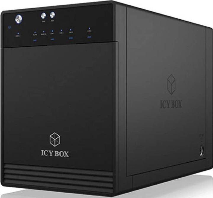 Icy Box Gehäuse für 4x HDD/SSD,IB-3740-C31 (2.5", 3.5")