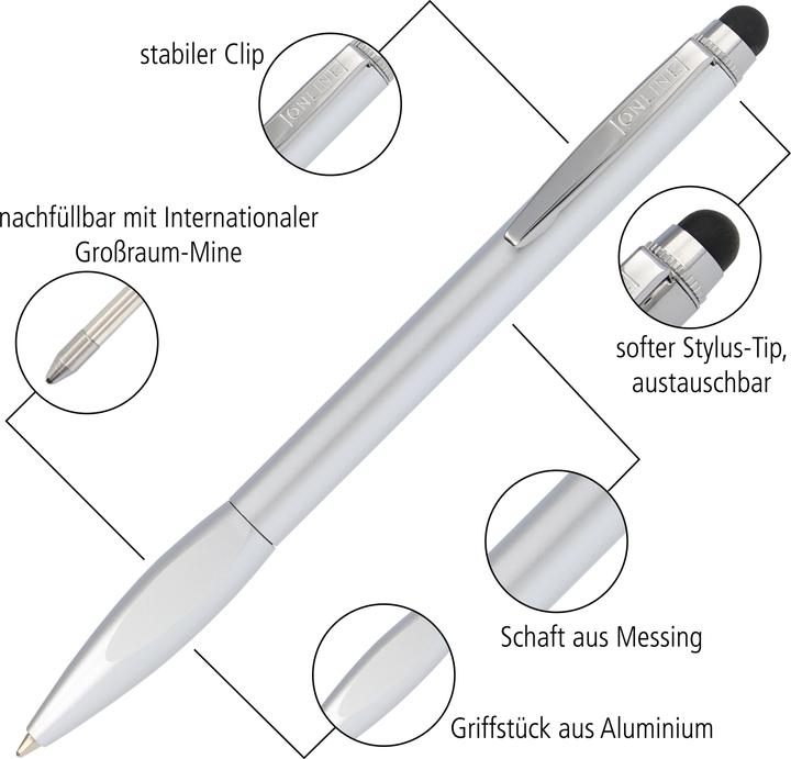 Actual product image Online BEST AGER - Ball pen (Silver, 1x)