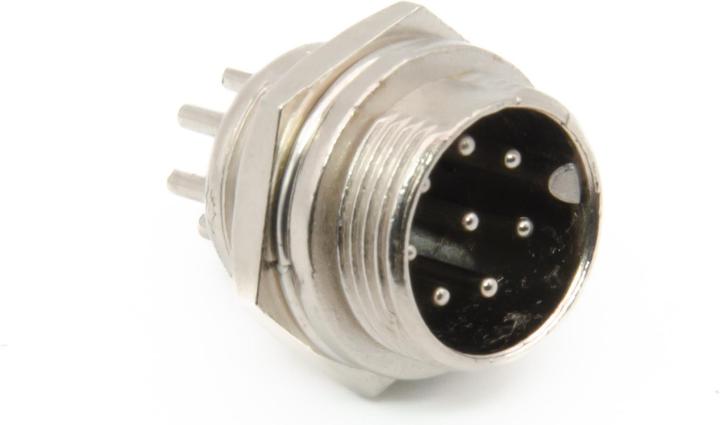 Actual product image Purecrea GX16-8P Plug Receptacle 16mm