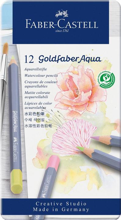 Produktbild Faber-Castell Aquarellstifte Goldfaber (Mehrfarbig, 12 x)