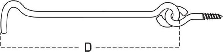 Actual product image Lohmann & Rauscher Art.54 Storm hook zn 54/ 40x3.0