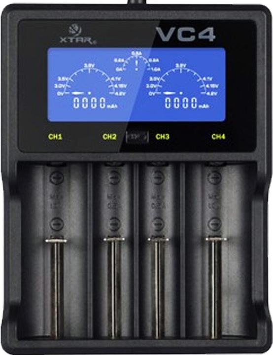 Actual product image Xtar Battery CR123 A 8 pieces and LCD fast charger